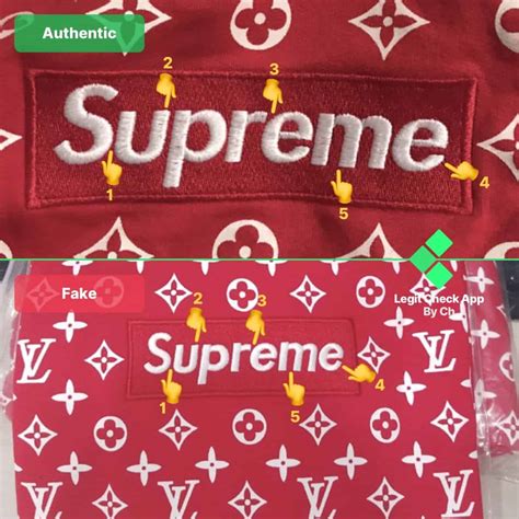 real vs fake supreme louis vuitton bifold|louis vuitton supreme box logo.